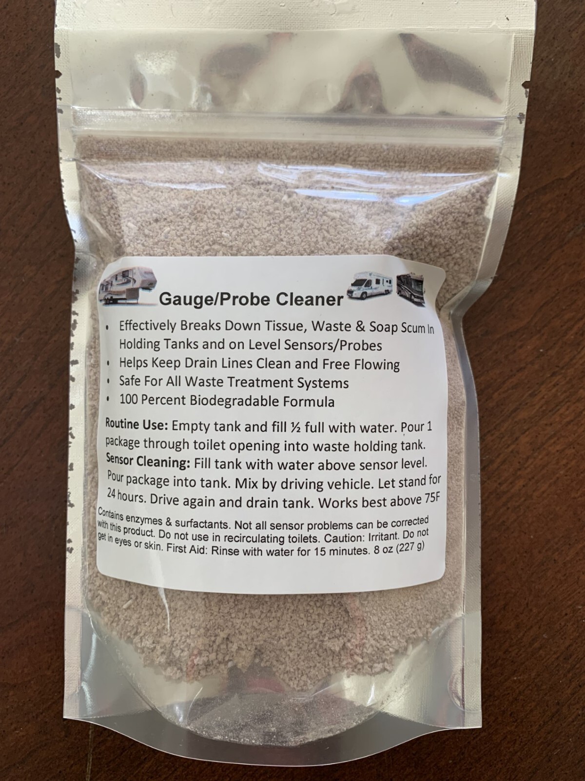RV Camper Marine Bus Holding Tank Level Gauge Probe Cleaner – 8 Oz