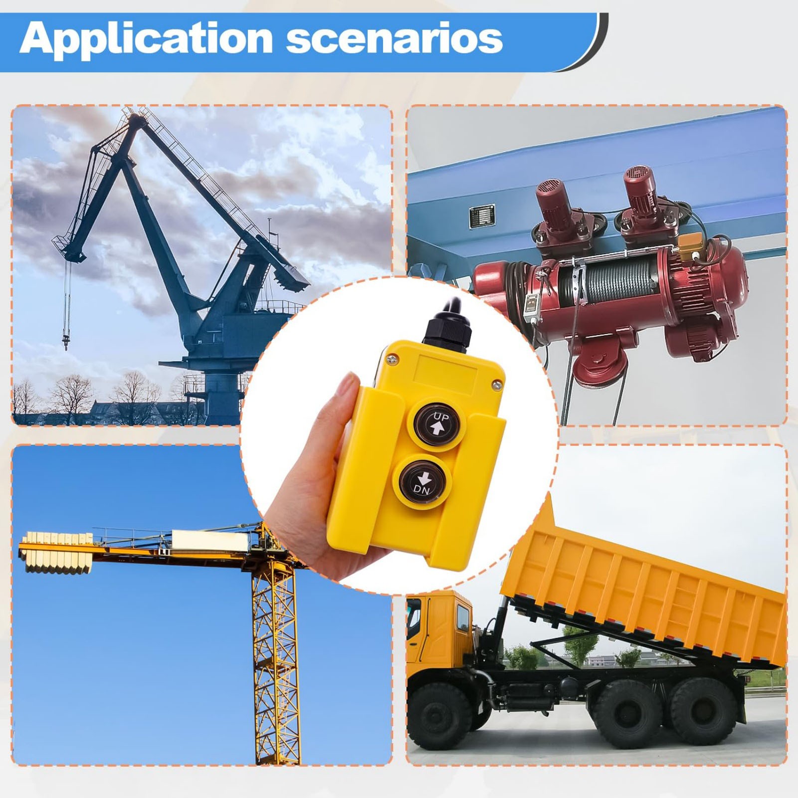 Remote Control Switch for Truck Tipper Lift Gate 12V DC Dump Trailer System