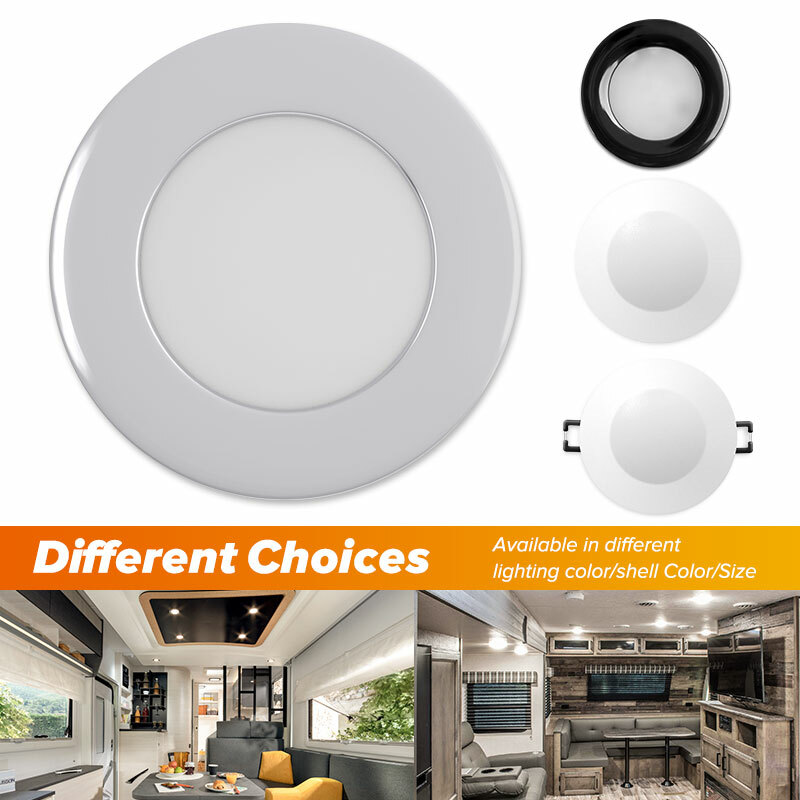 12V RV Interior Recessed LED Ceiling Lights Camper under Cabinet 2W/4.3W