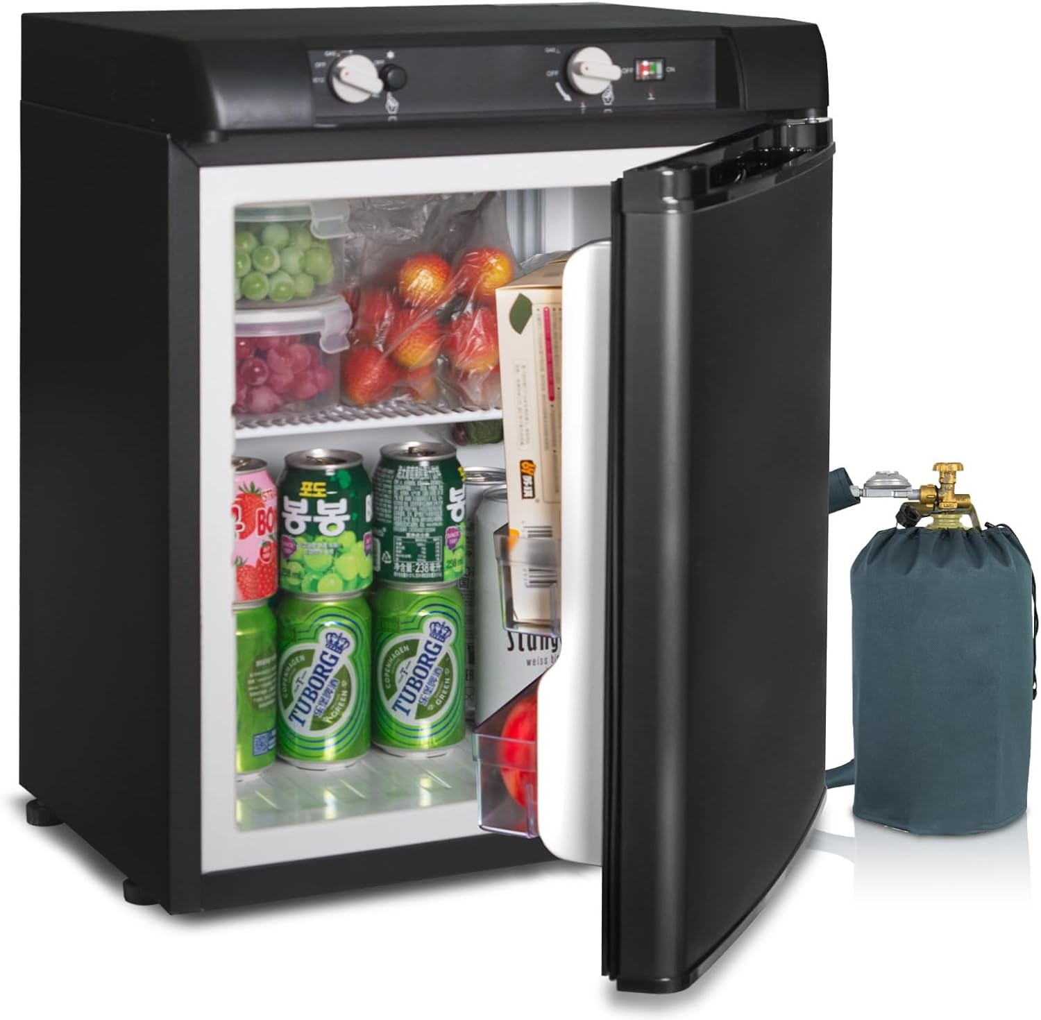 Smad 3 Way AC/DC/LPG Fridge Freezer Caravan Campervan Refrigerator Off Grid Home