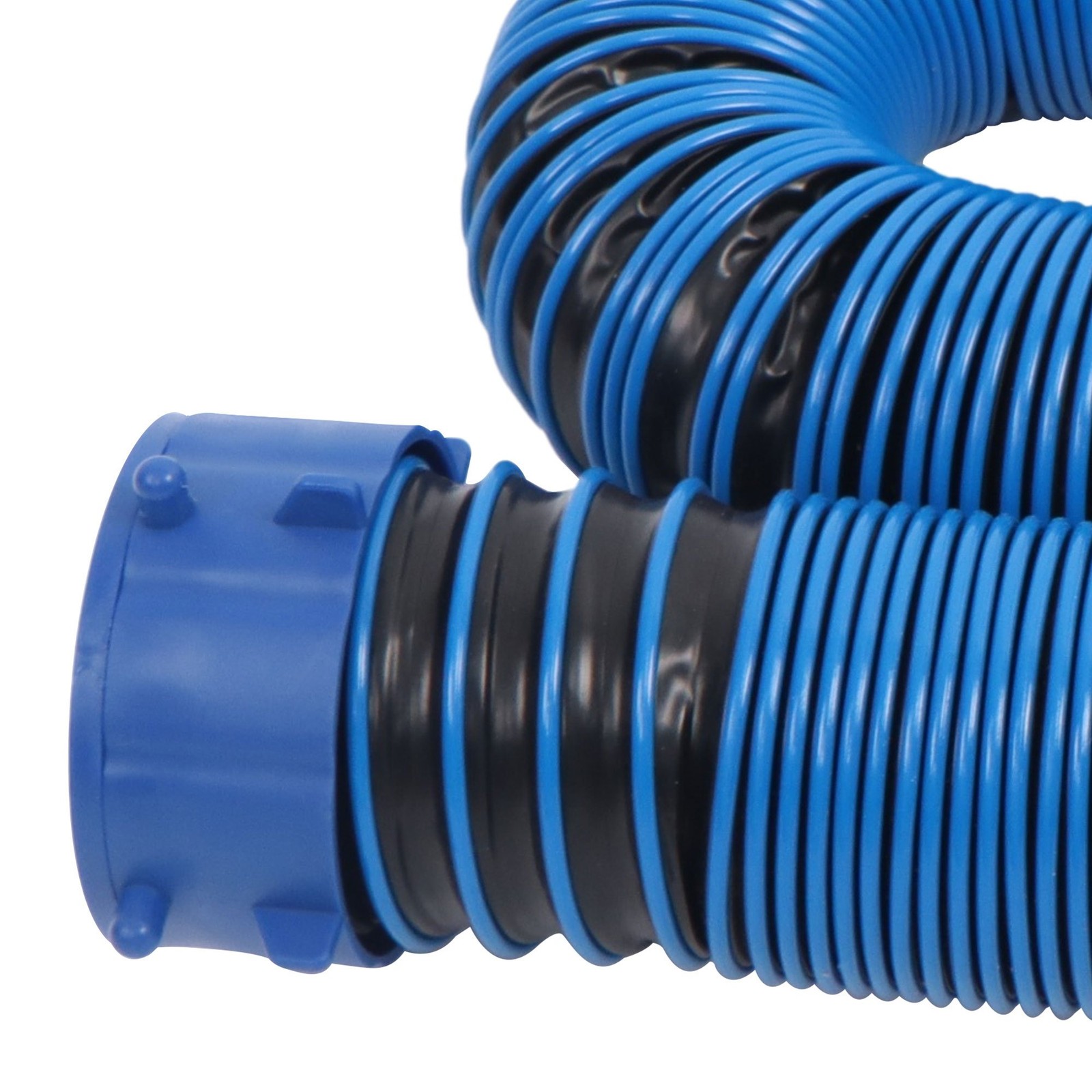 Heavy-Duty RV Sewer Hose 10FT with Clear 90-degree Adapter For Easy Draining