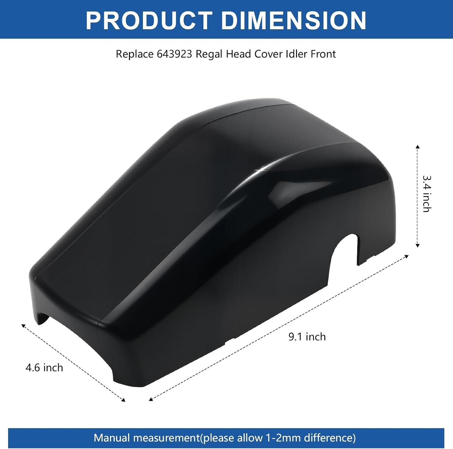 High-Strength Black Regal Head Motor Cover 643923 for Lippert RV Awning Systems