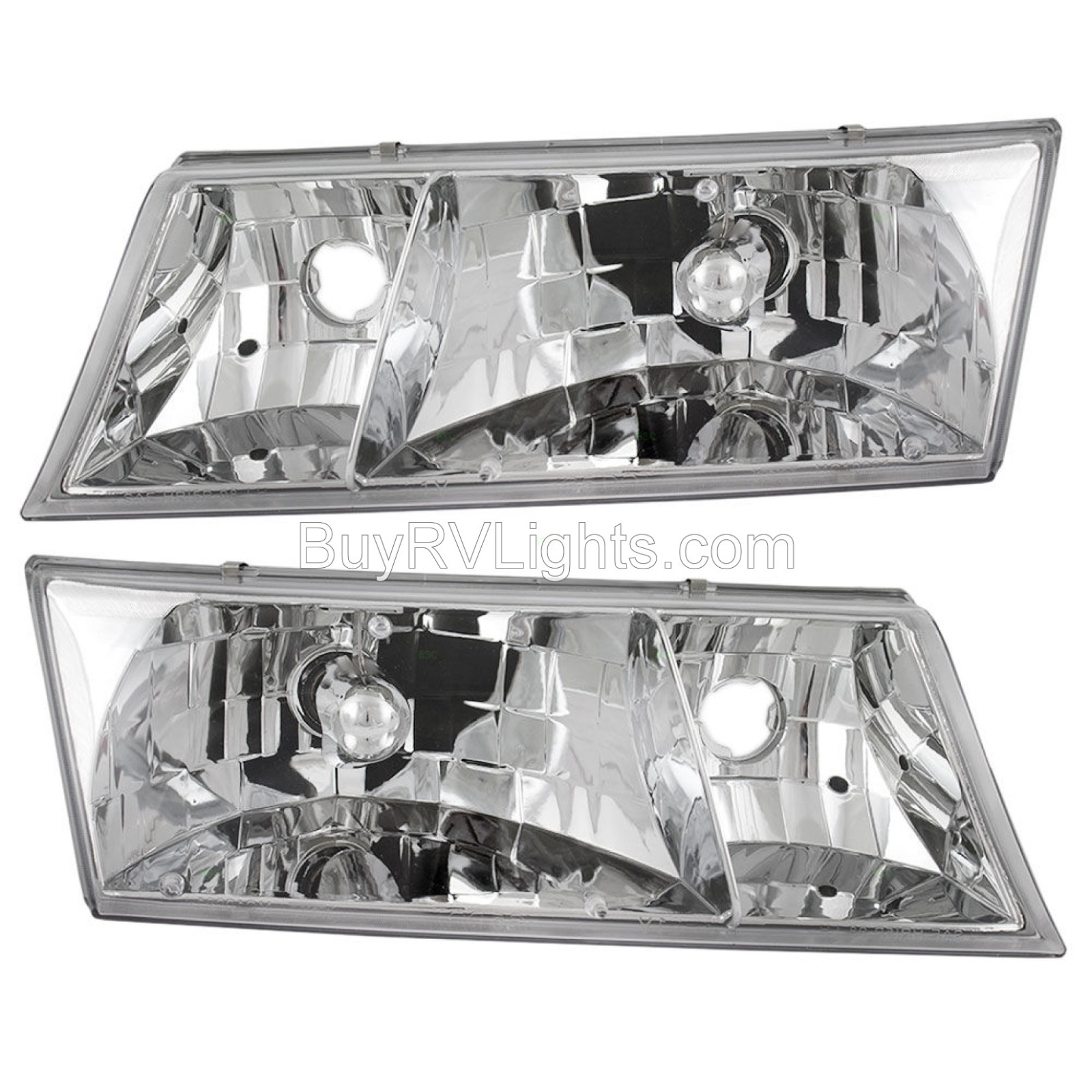 NEWMAR MOUNTAIN AIRE 2000 2001 37FT PAIR HEADLIGHTS HEAD LIGHTS LAMPS FRONT RV
