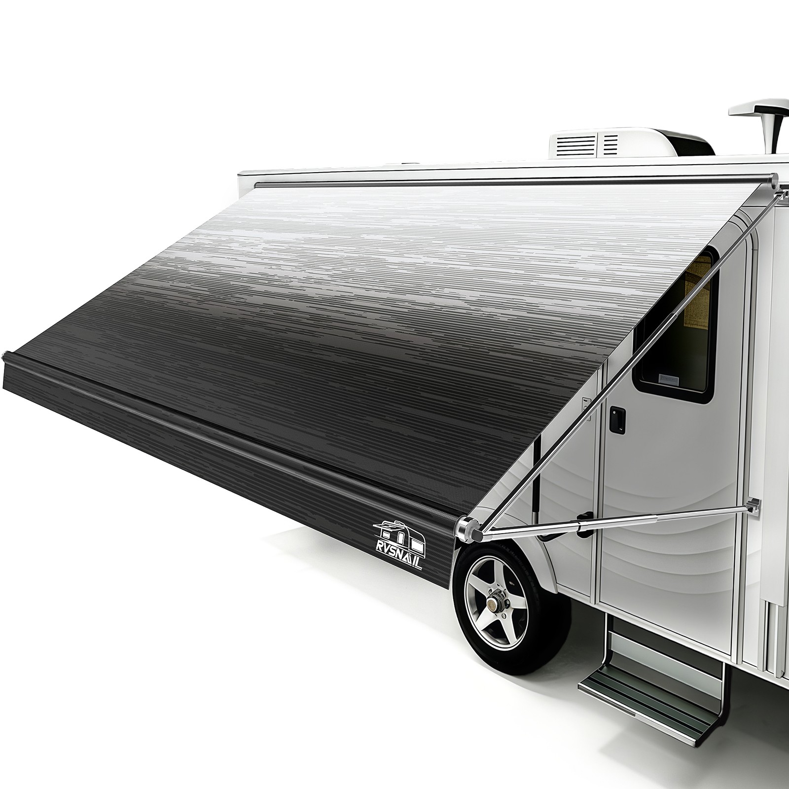 Weatherproof RV Awning Fabric 15′-16′ FT For RV Camper Trailer Replacement Vinyl