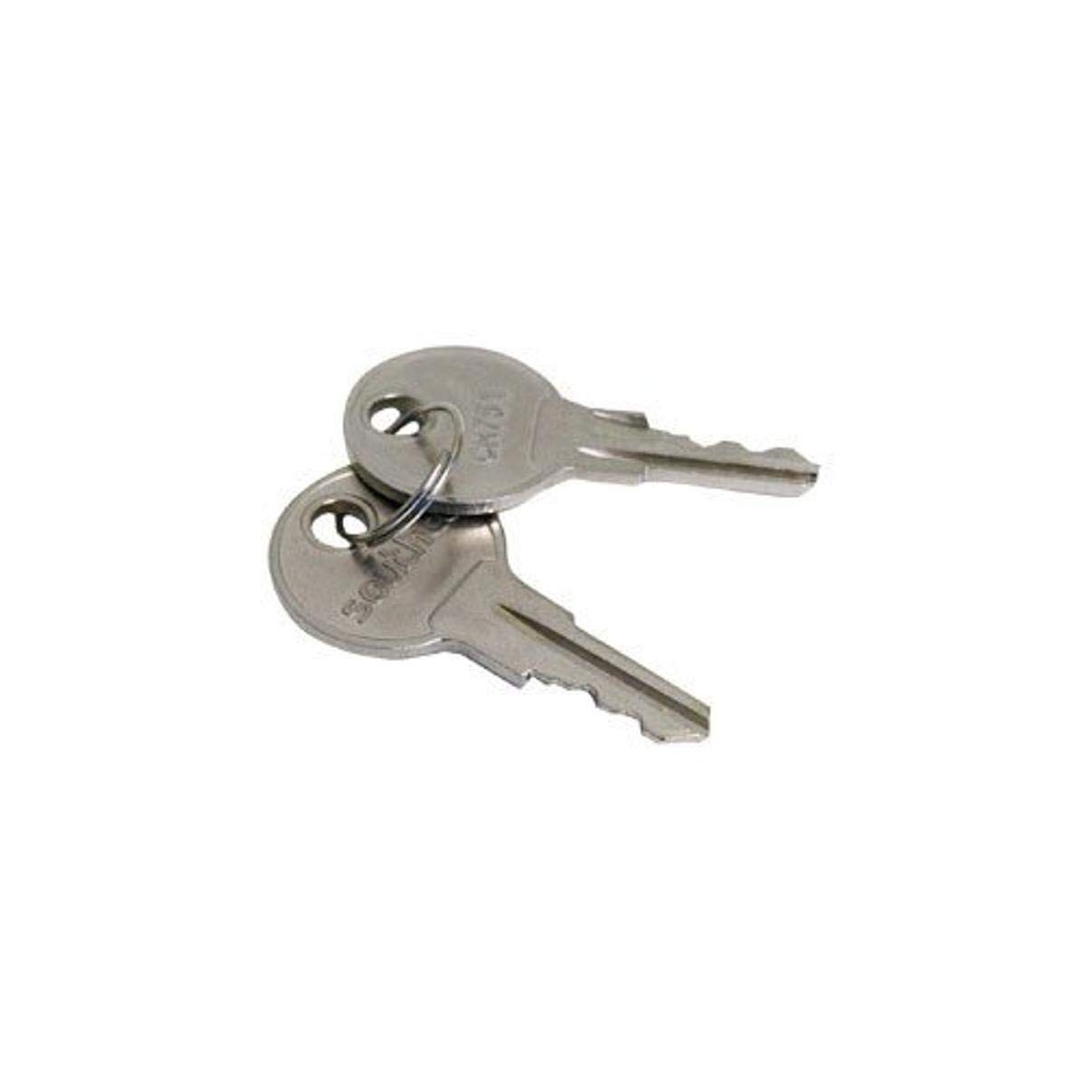RV Camper Keys for Push Locks, Cabinets – Set of 4 Replacement Keys