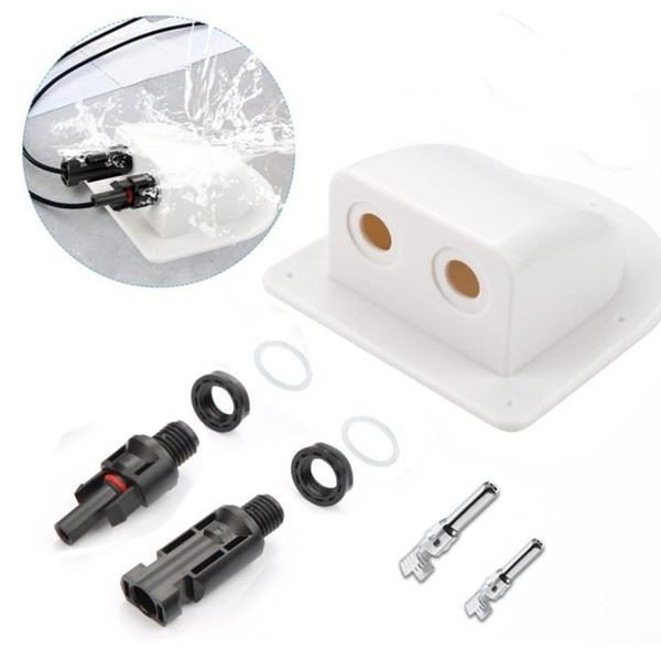 Sleek Design 2 PCS IP68 Rated Junction Box for Solar Panel Connections