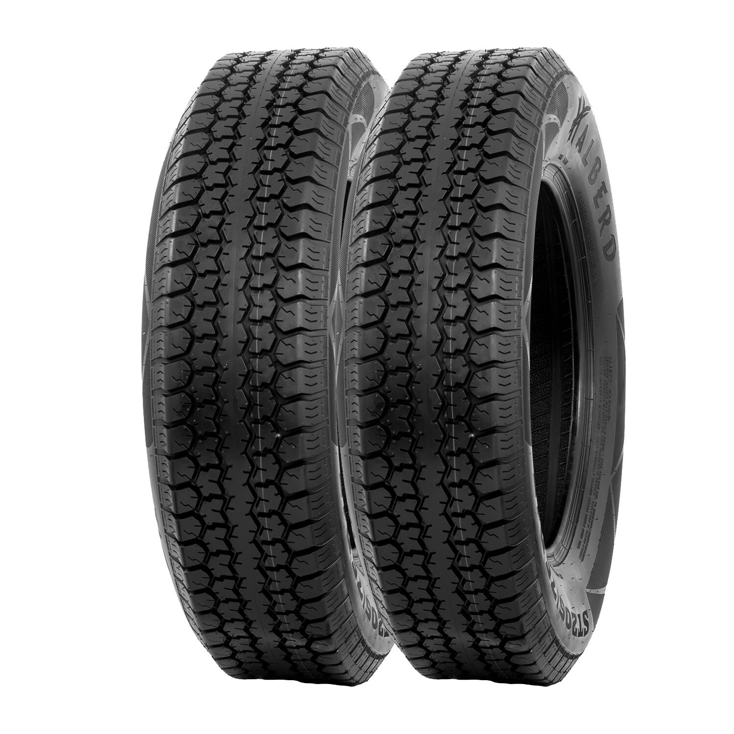 Set 2 205 75 15 Trailer Tires 6Ply Heavy Duty ST205/75D15 205/75/15 Replace Tire