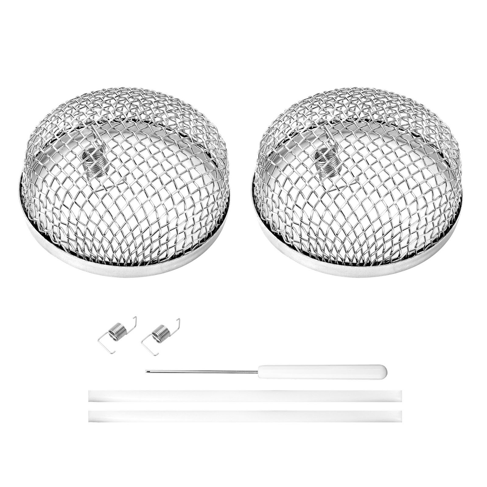 2PCS Camper Furnace Vent Cover Stainless Steel Mesh Screen Easy Installation