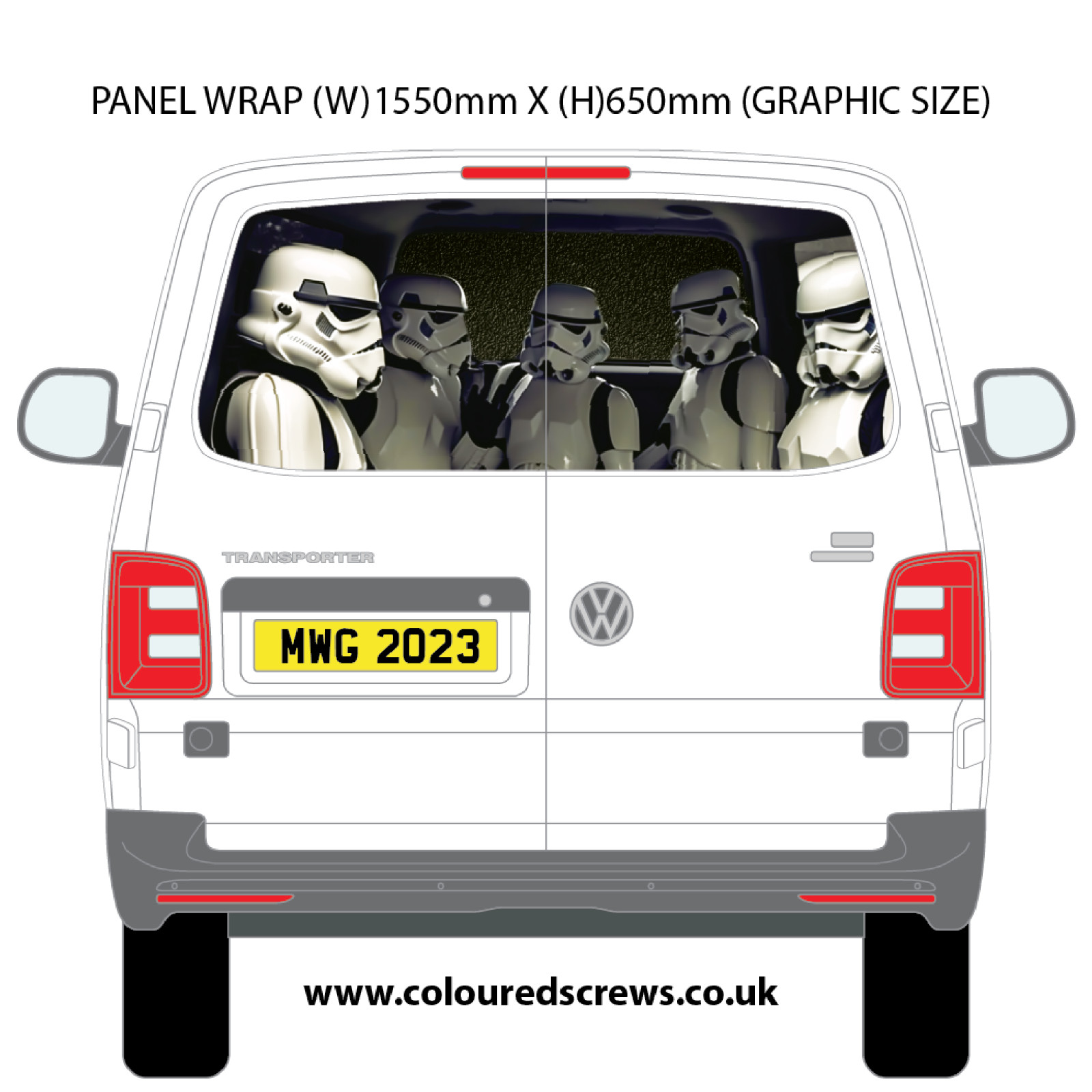 Star Wars Stormtrooper Medium Panel Graphic Kit (DIY Suitable)