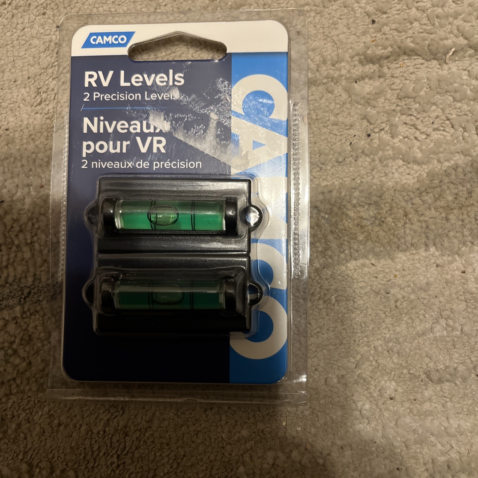 RV Stick On Levels 2 Pack Vial Levels Camco #25523 NEW