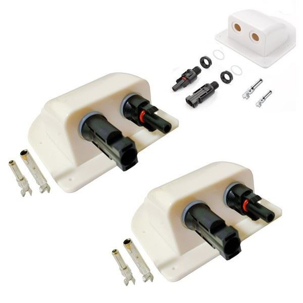 Sleek Design 2 PCS IP68 Rated Junction Box for Solar Panel Connections