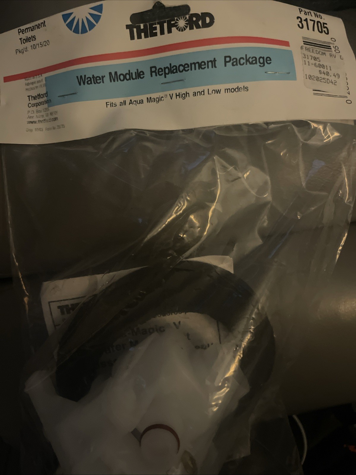 Thetford Water Module Replacement Package.
