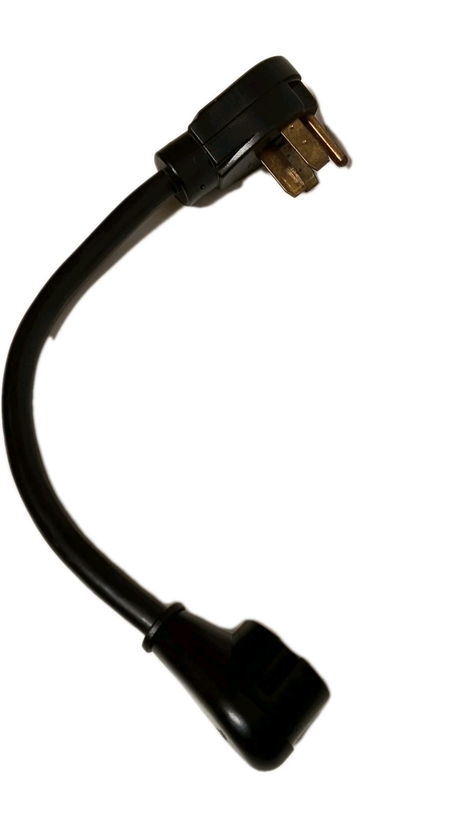 Arcon SP-065 Male SP-059 Female 110V Electric Power Cord 10AW/3C Blk 1 Ft Preown