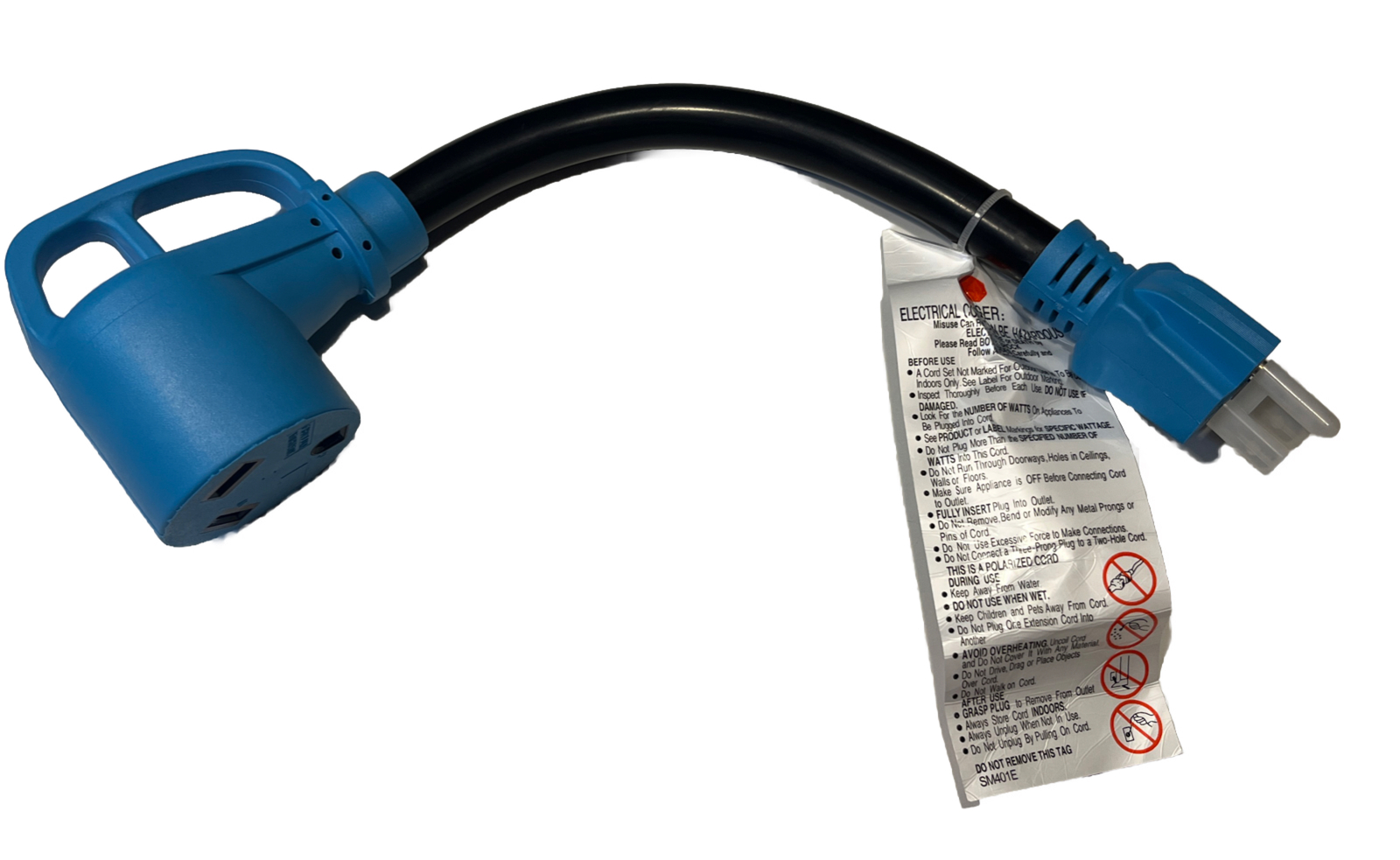 15 Amp Male to 30 Amp Female Adapter RV Electrical Converter Cord Cable