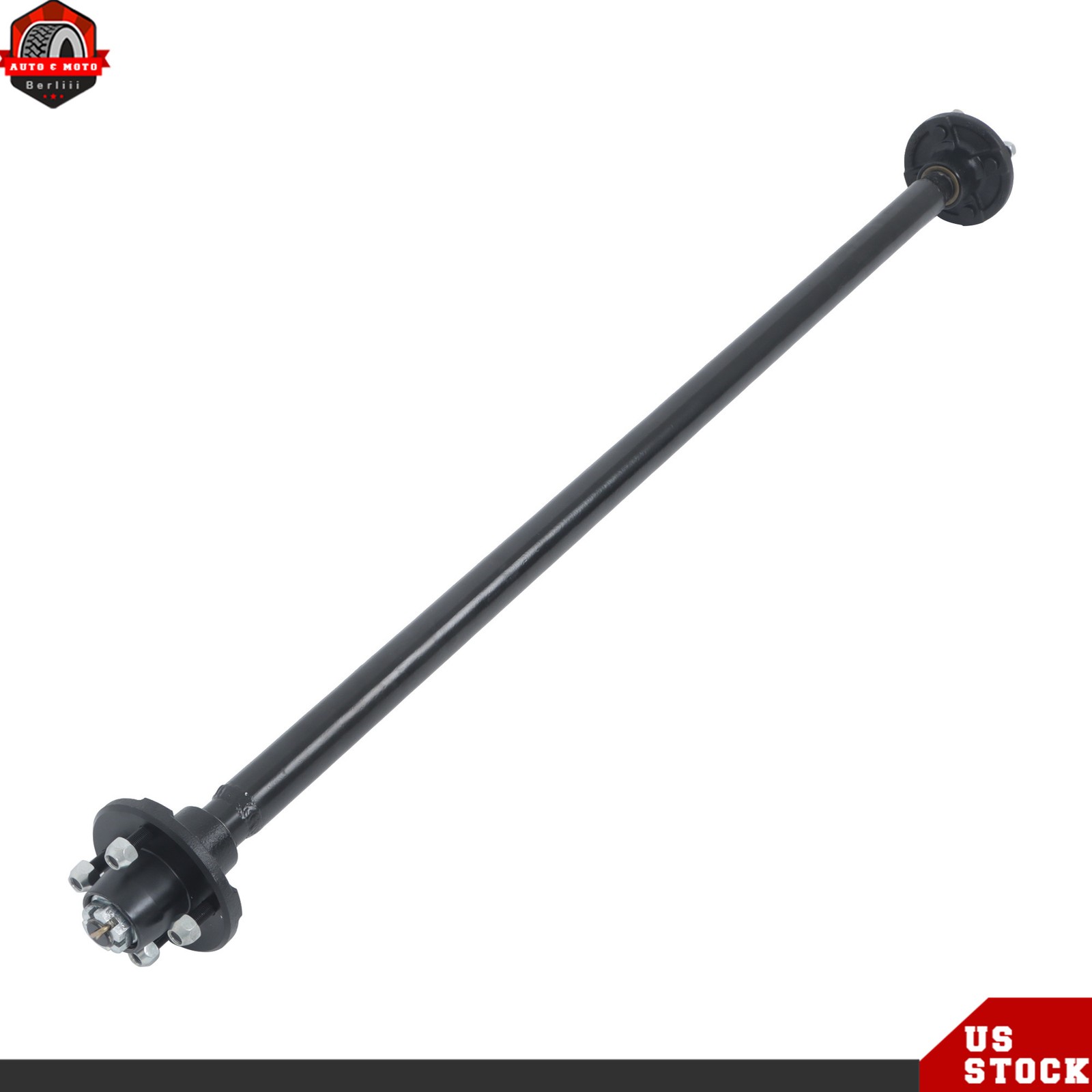 2000lbs Trailer Boat Axle 4 Lug Idler 44″/47.5″/54″/57″/58″/60″/71″/72″ Hub Face