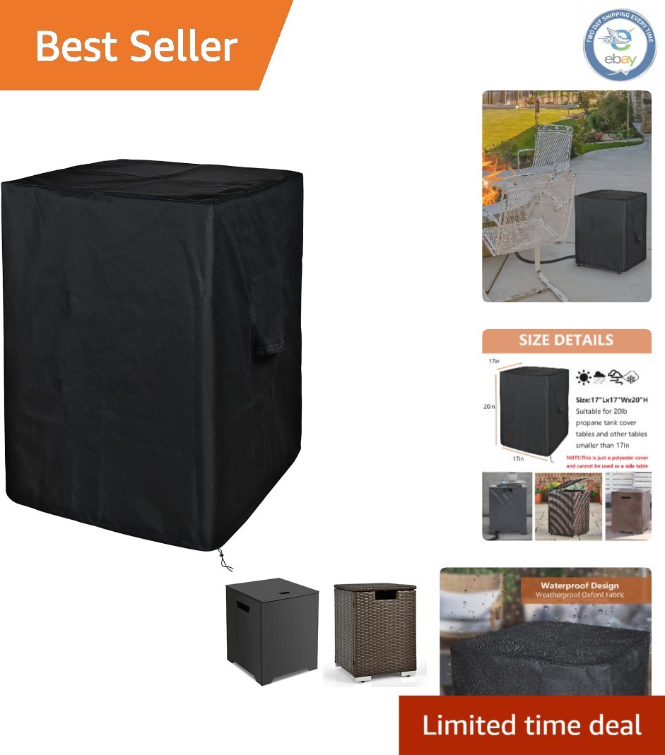 Weatherproof 600D Polyester Propane Table Cover – Fits Standard 20 lbs Tanks