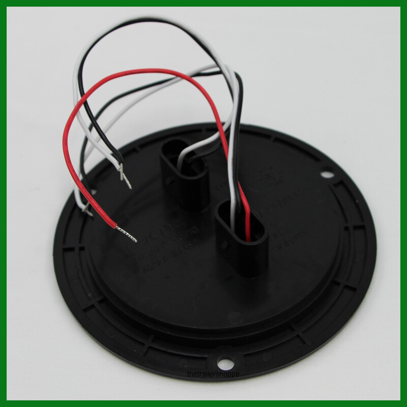 Red & White 4″ Round Flange Mount Stop Tail Turn & Back Up Light 10 LED
