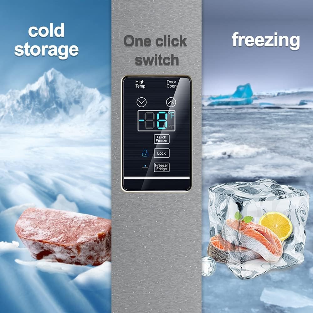 SMAD 21 Cu.Ft Upright Freezer Garage Vertical Camper Freezer with Single Door