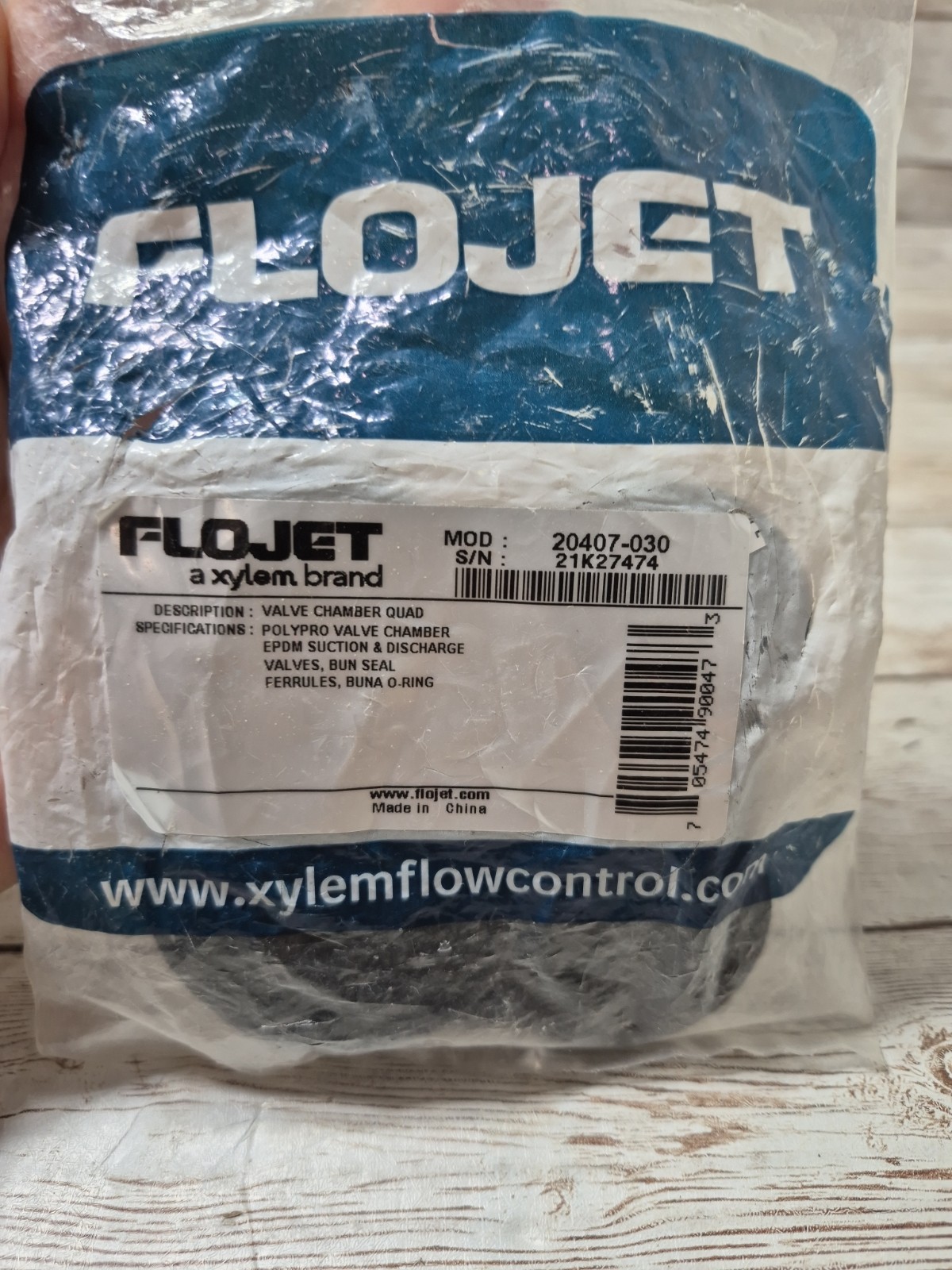 20407-030 Flojet Quad Pump Check Valve Assy