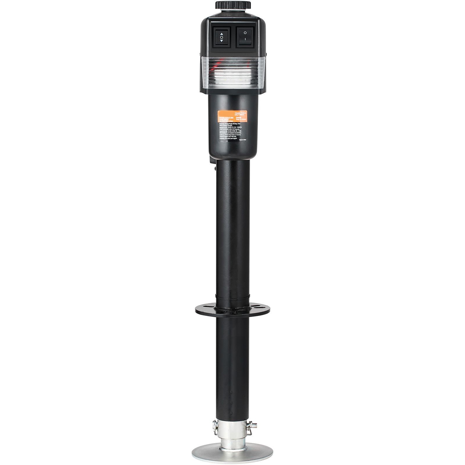 Waterproof Electric Trailer Jack 3500lb, 9.84-27.95in Height Adjustable for RV