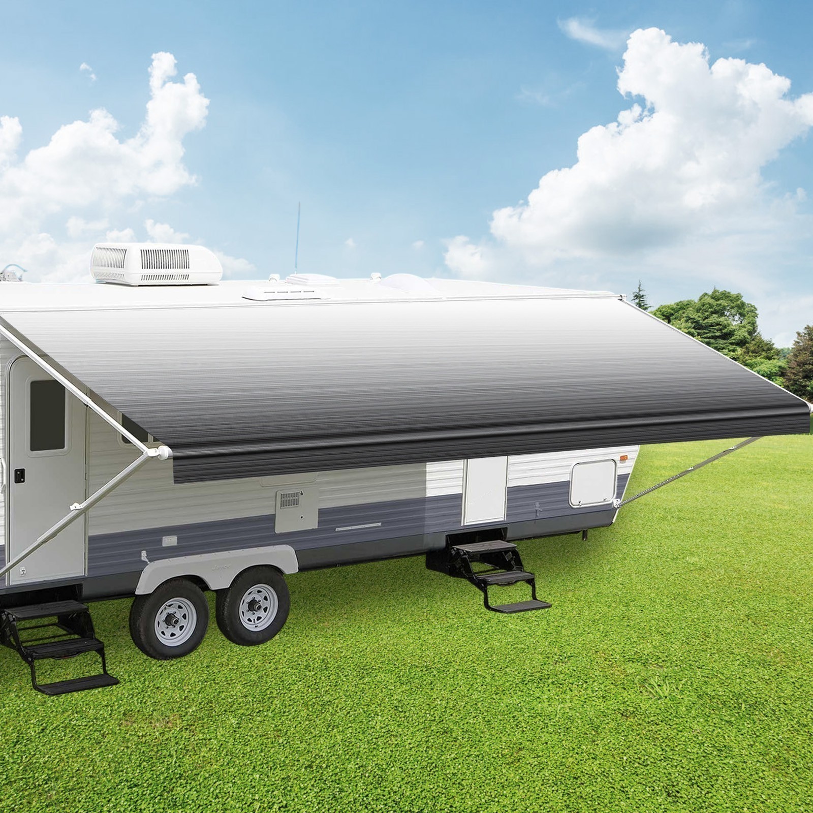 RV awning fabric camper awning cover awning replacement fabric anti-uv rv fabric
