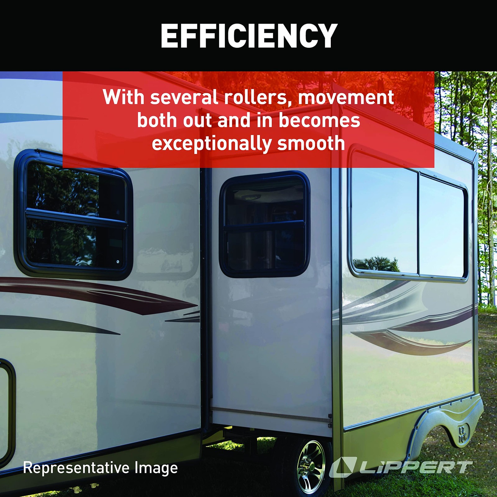 Lippert J1 Roller for RV SlideOut Systems, Exact Match Replacement Part, Nylo…