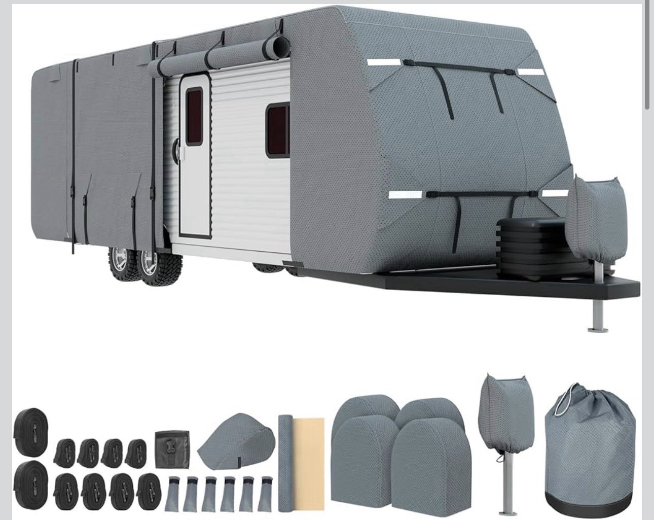 Trailer Travel RV Cover 22-24 ft Class A Camper Cover Non-Woven Fabric