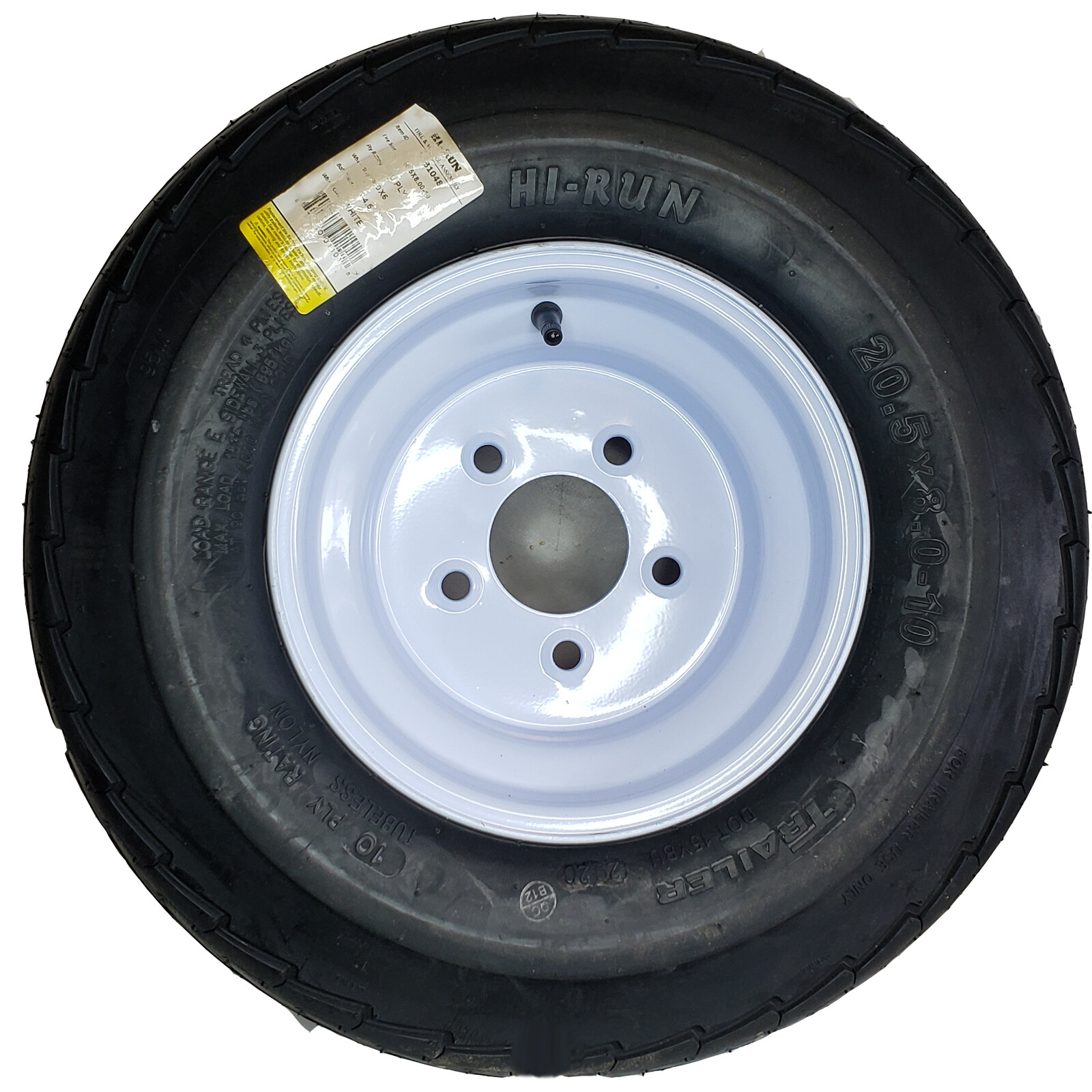 205/65-10 20.5×8.0-10 trailer tire rim wheel assembly 10ply 5Hole HI-RUN D.O.T.