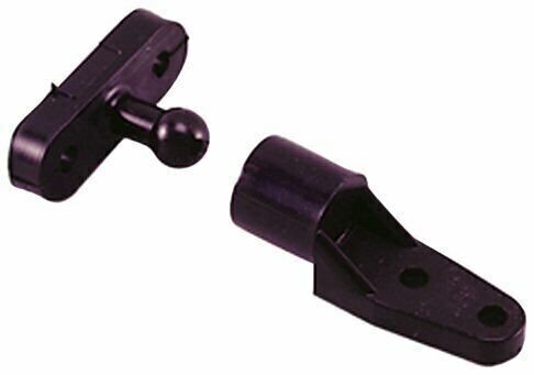 Perko Marine Cabinet Door Catch Mounting Nylon #4 Screw Black Polymer 0559DP