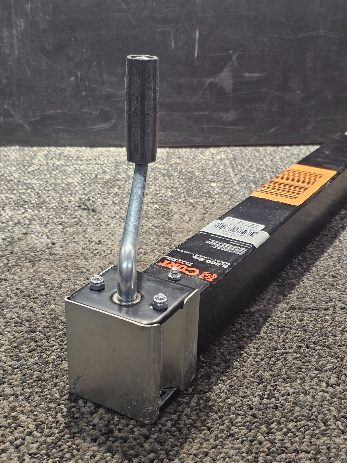 Curt 28359 Direct-Weld Square Trailer Jack w/ Side Handle 5,000 lbs.,15″ Travel