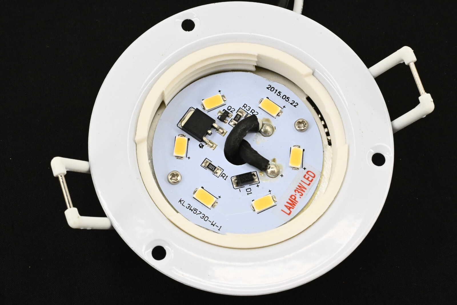 10pcs Recessed LED Puck Lights/Down Lights – 3″ Inch – 12VDC – 3W – KL3W5730-W-1