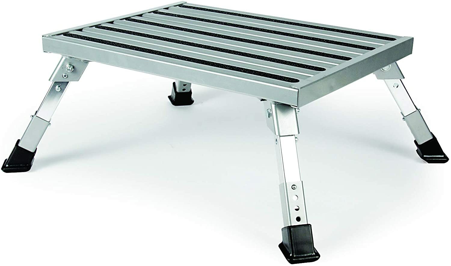 RV Adjustable Height Platform Extra Step Camper Trailer Sturdy Nonslip Stool