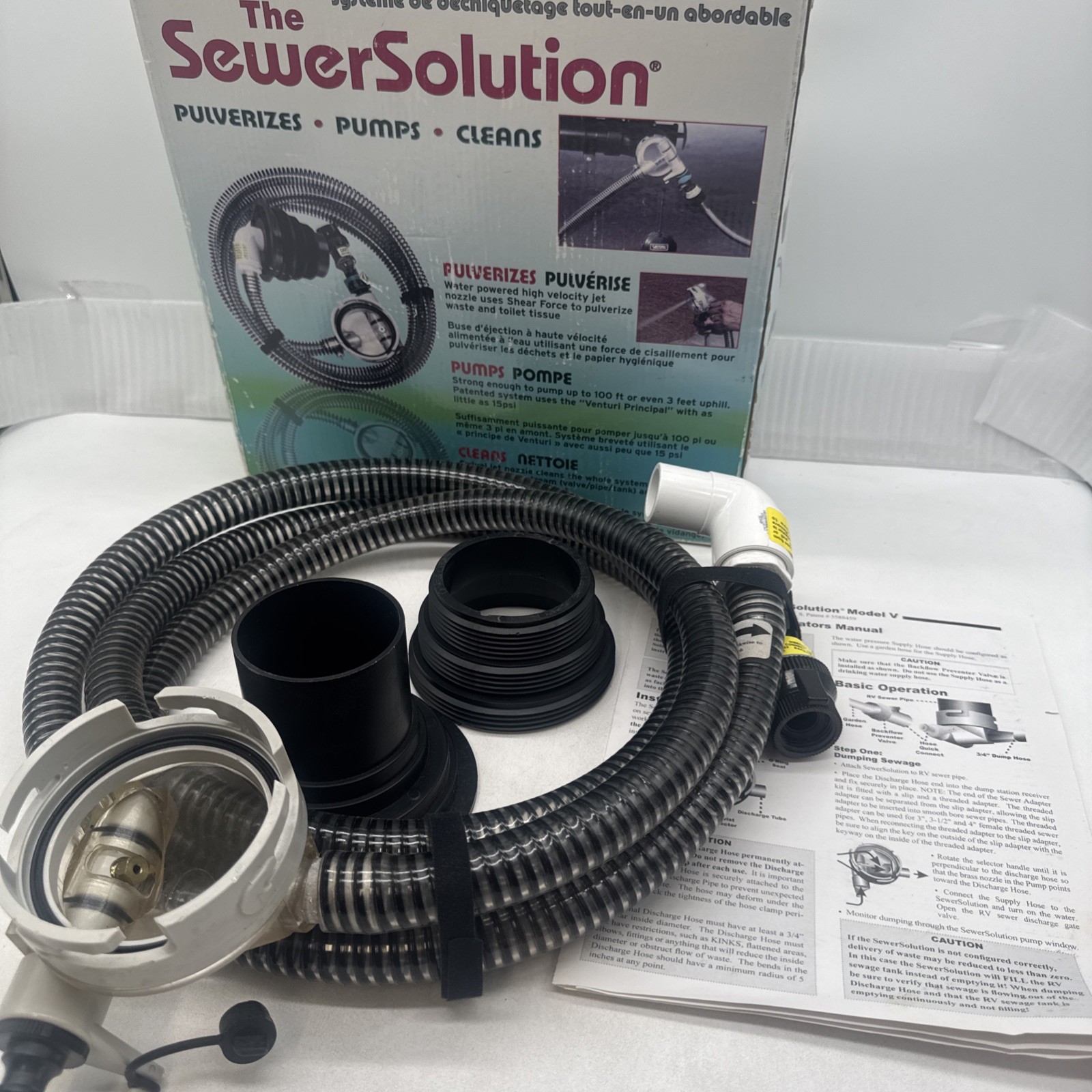 Valterra SS01 SewerSolution System RV Wastewater Jet Pump Kit NOS
