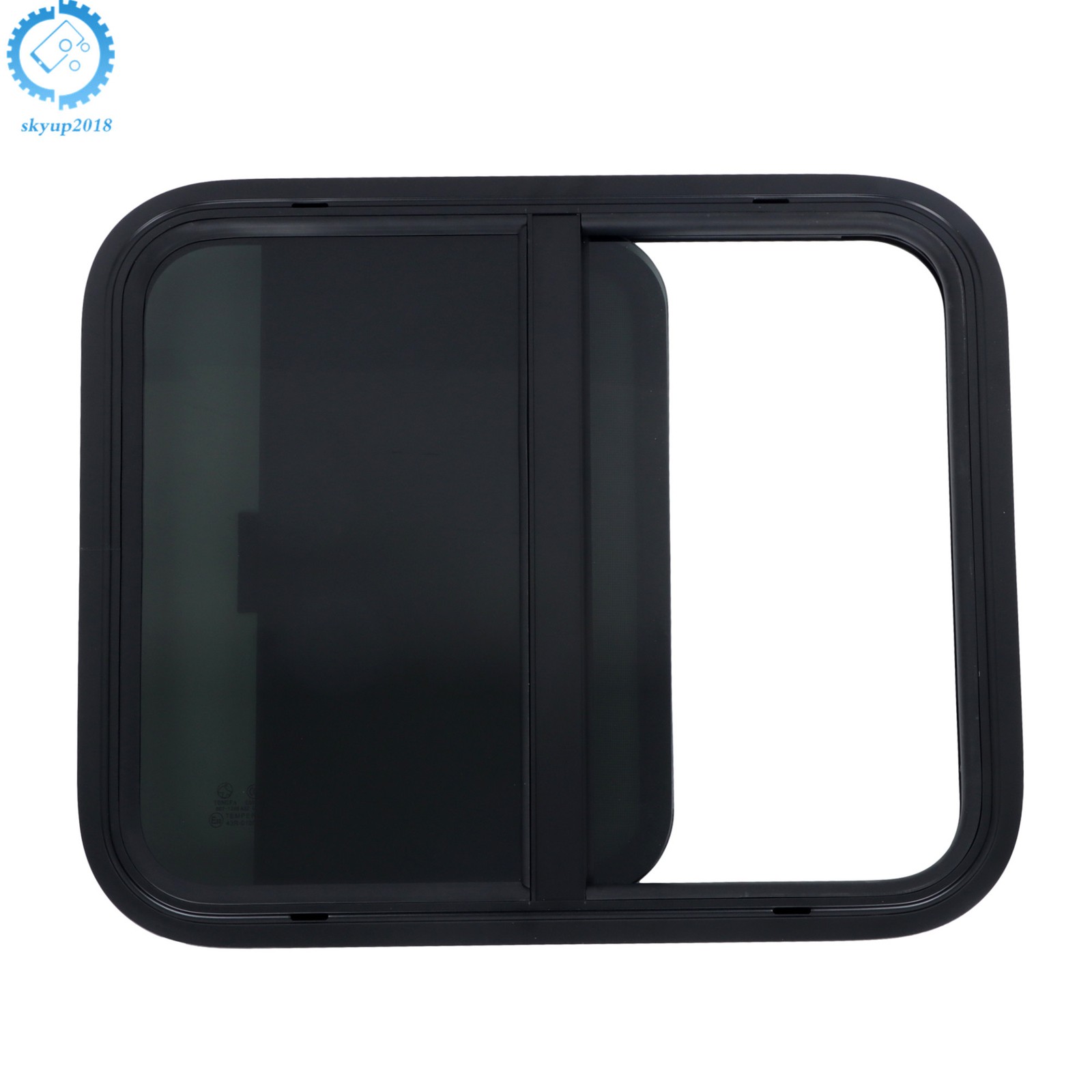 Horizontal Sliding Windows W/Mounting Trim Rings 24″W x 20″H RV Window Kit