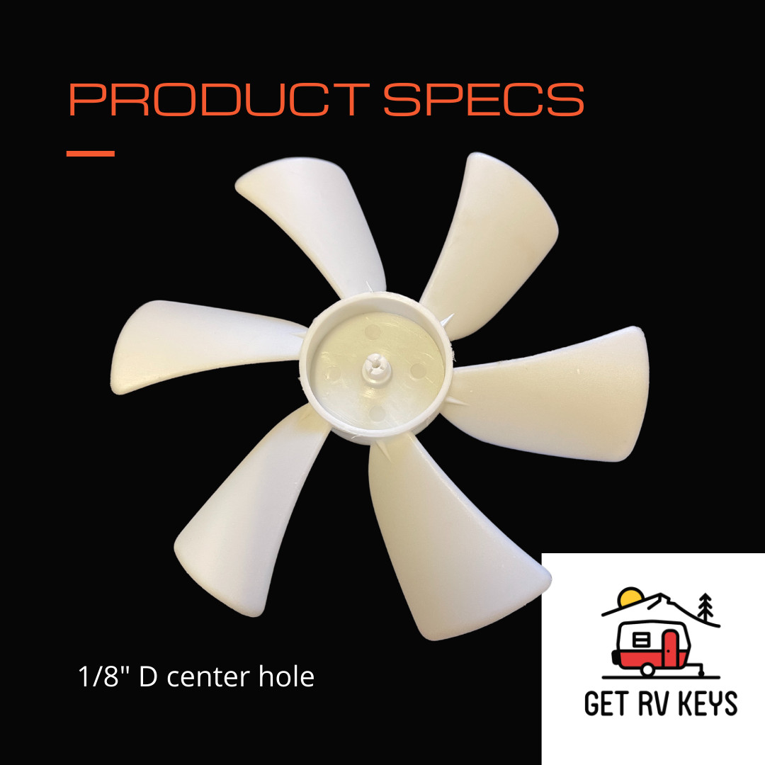 RV Camper Roof Bathroom Air Vent Fan 6 Blade Replacement Ventline 6″ Motorhome