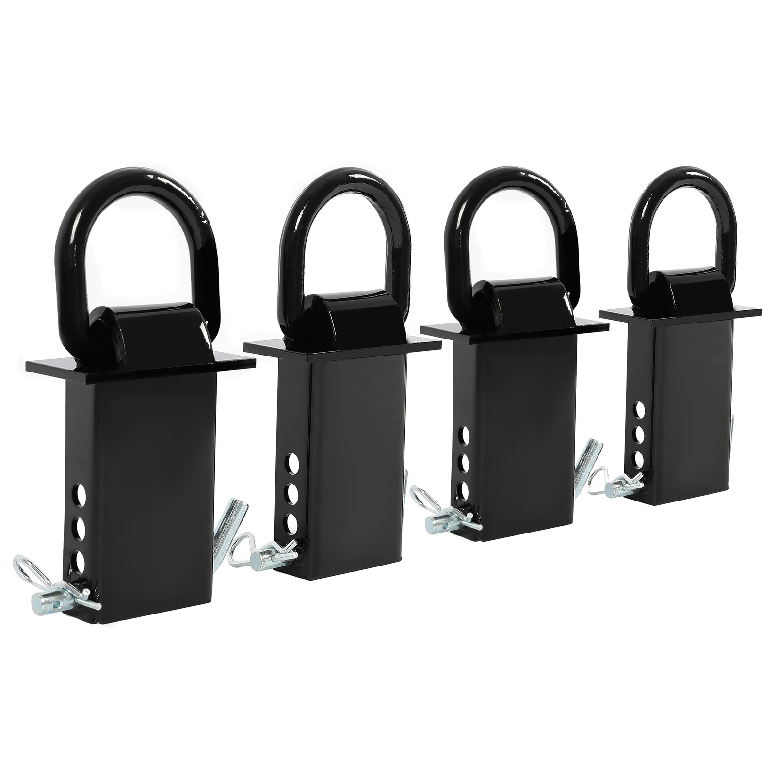 4X Standard 2″x4″ Heavy Duty Trailer Adjustable Stake Pocket D Ring Zinc Coated