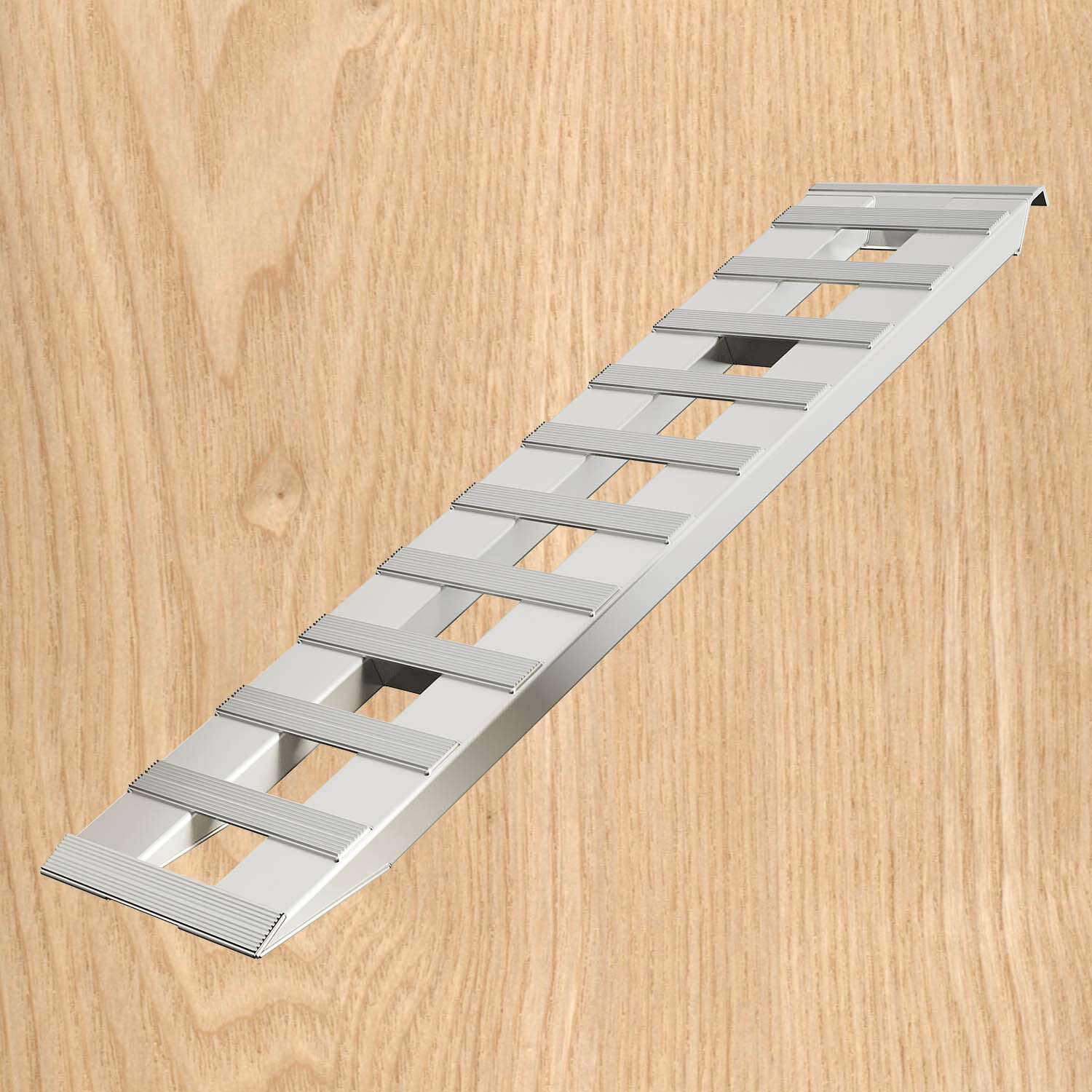 Pair For 60”X15″ Aluminum Ramps 6800 LBS Truck Car Auto Trailer Ramps Hook End