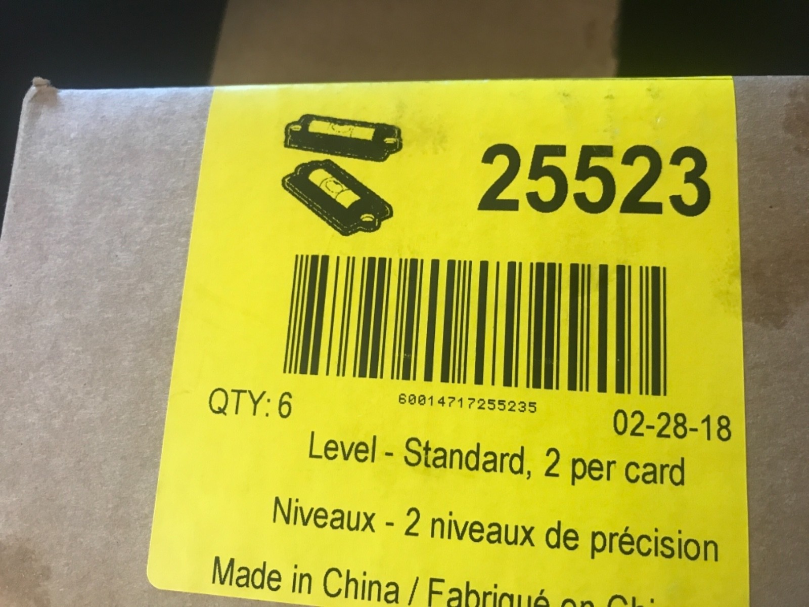 Camco 25523 Standard Levels 6 PAIRS