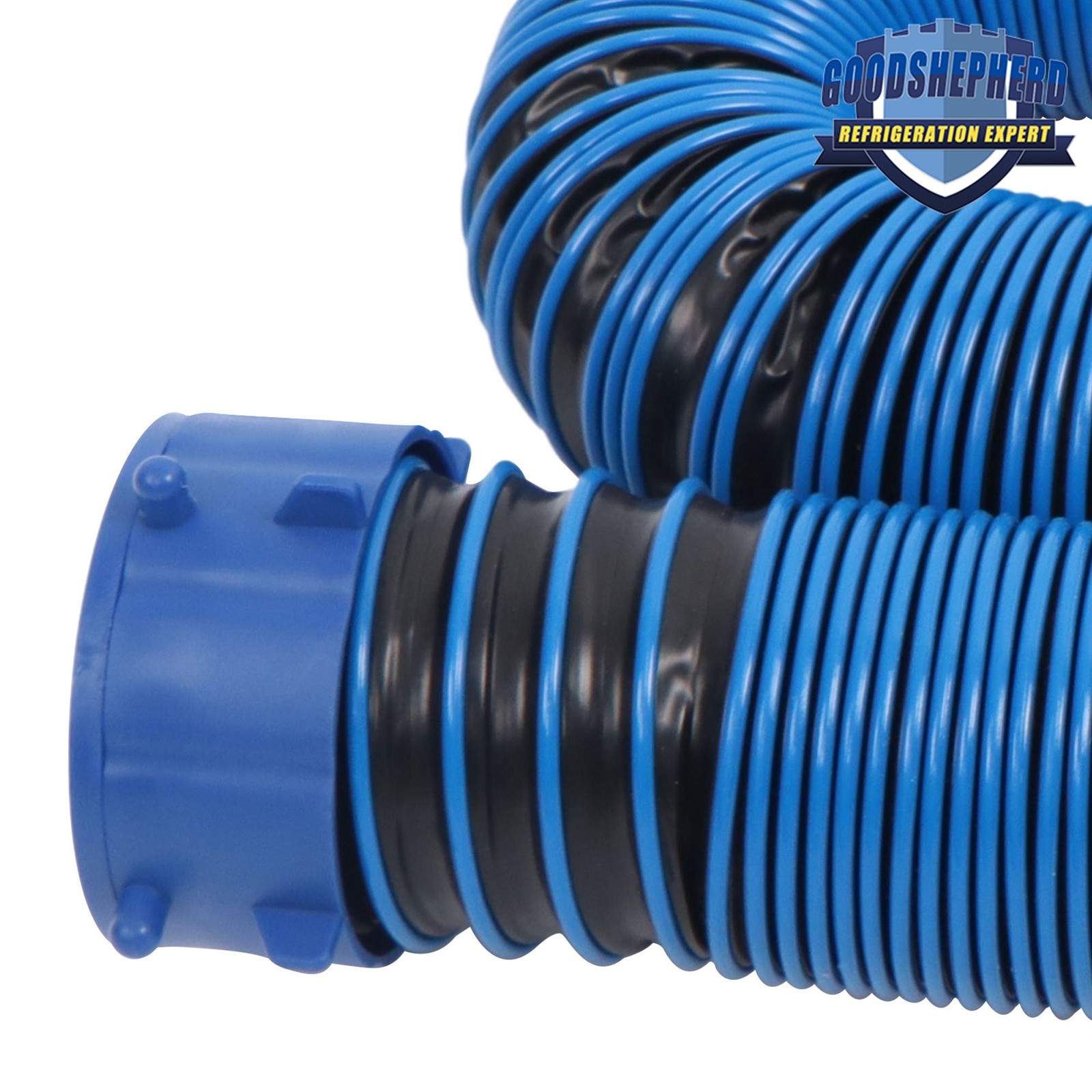 10 FT Camper RV Trailer Sewer Hose Kit&4-in-1 Adapter&Clear Elbow&Cap TPE/PVC