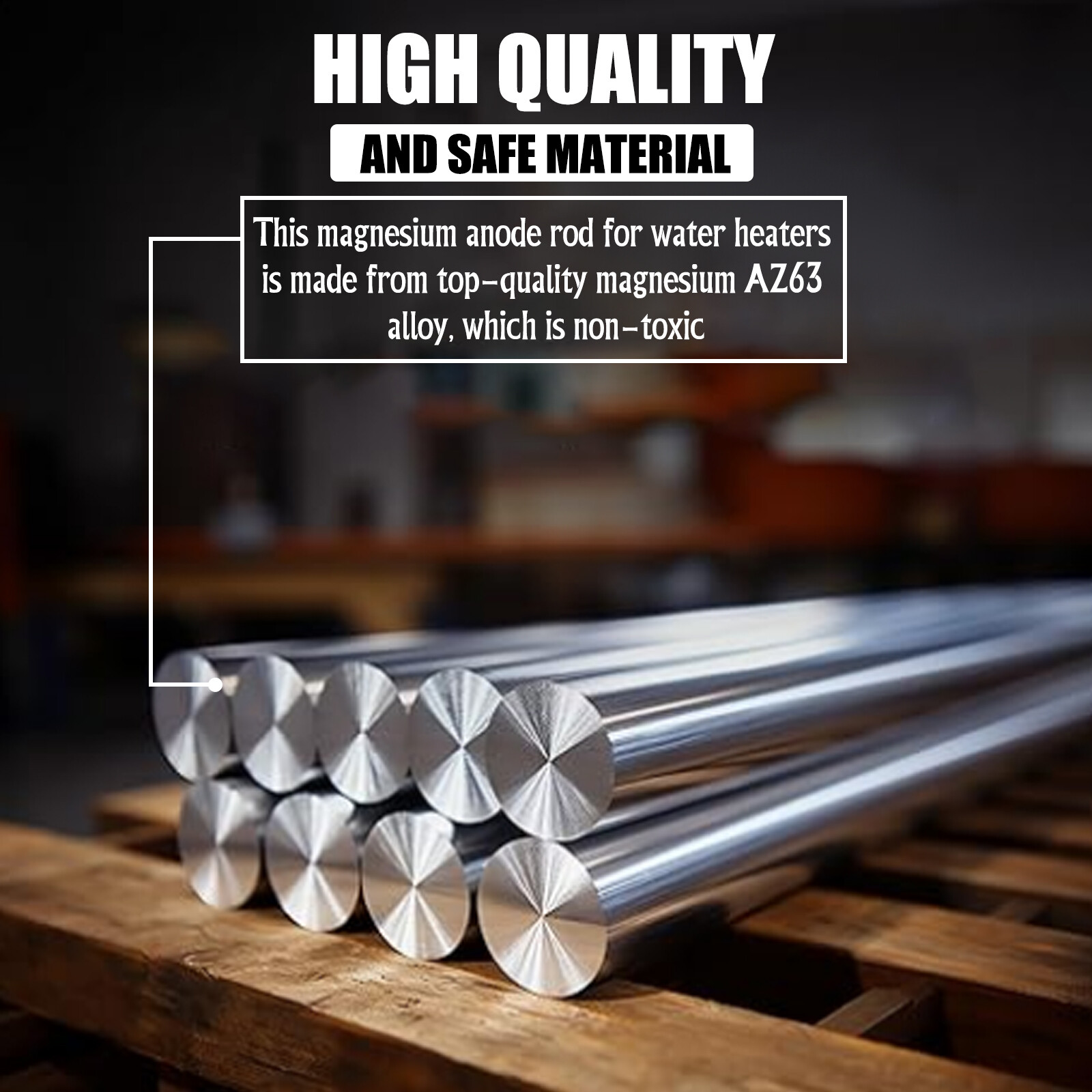 RV Water Heater Magnesium Anode Rod With 3/4″ NPT Thread For Suburban Camper