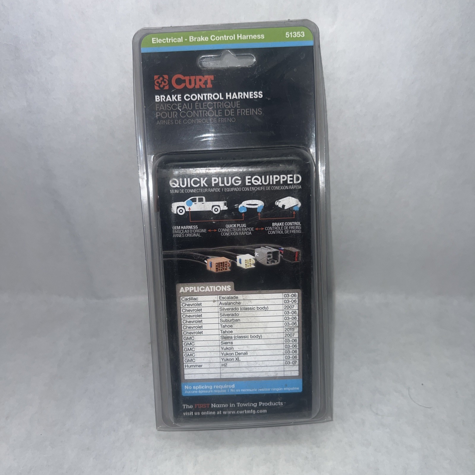 CURT 51353 Brake Control Harness w Quick Plug