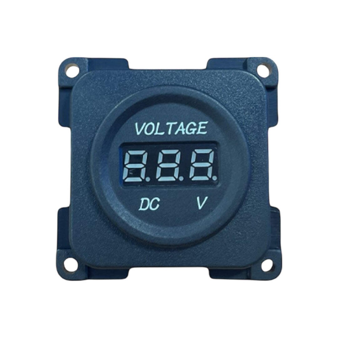 C-Line LED Voltmeter Display 10v 30v DC Black Caravan Motorhome Campervan