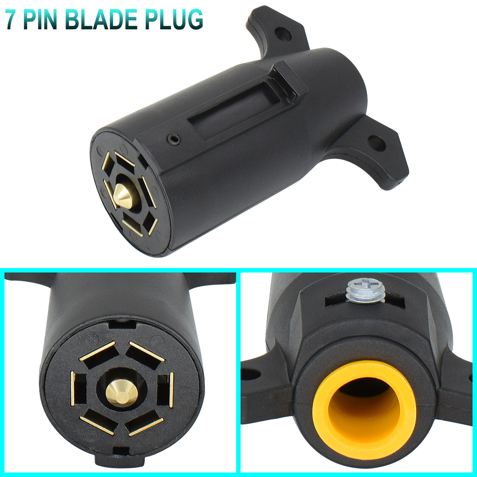 1 Set Trailer Tail Light 12V 16 Led 10m Line 7 Pin Plug Kit Stop Indicator Lamp.