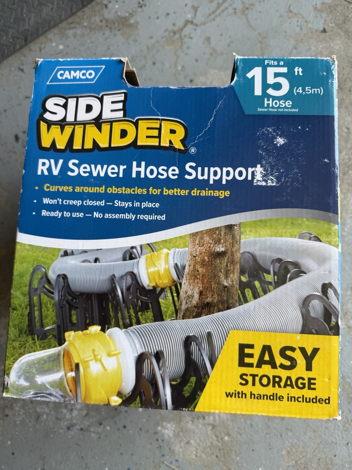 Side Winder Rv Sewer Hose Support