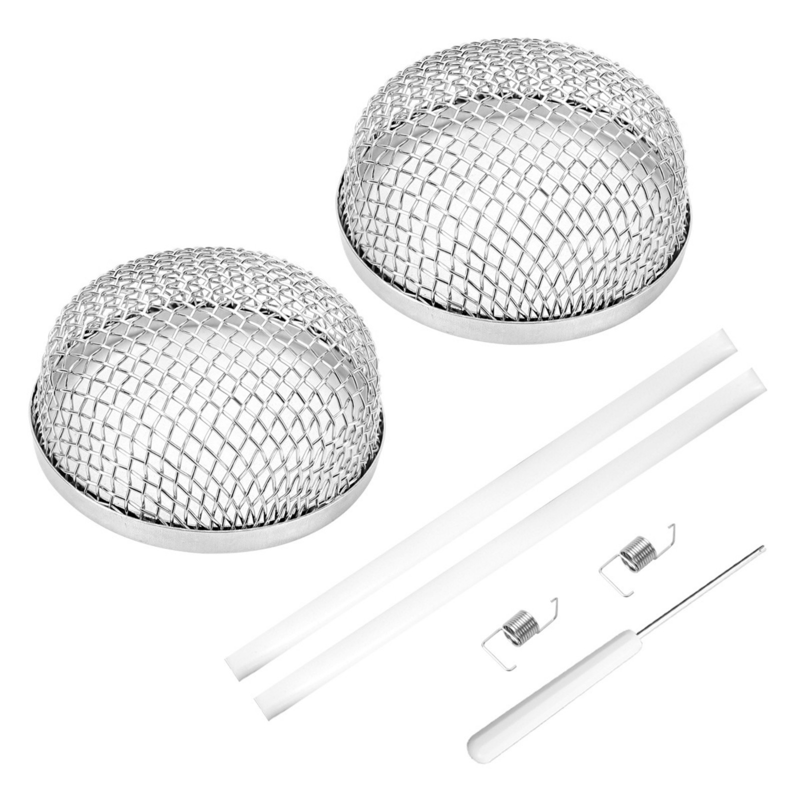2PCS RV Furnace Vent Cover Stainless Steel Mesh Screen For Camper Heater Exhaust