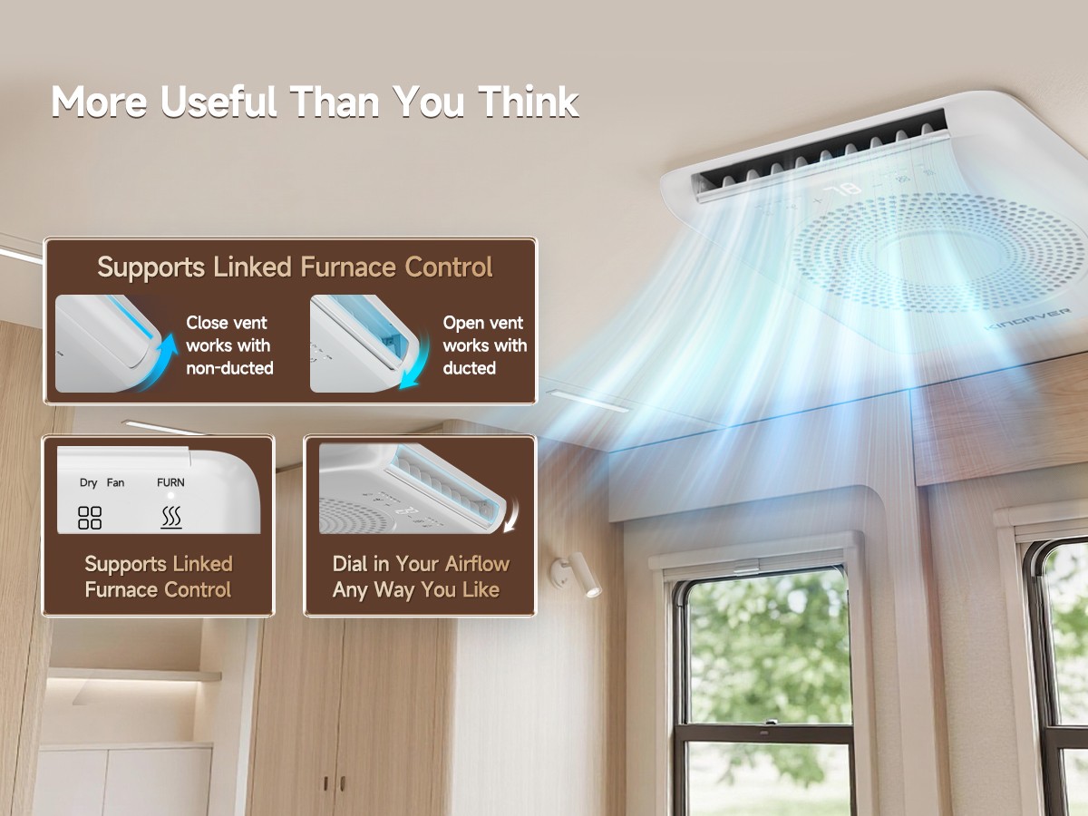 NEW💥18K BTU RV Air Conditioner Ducted/Non-Ducted WiFi & Alexa Fits 28-36 ft RVs