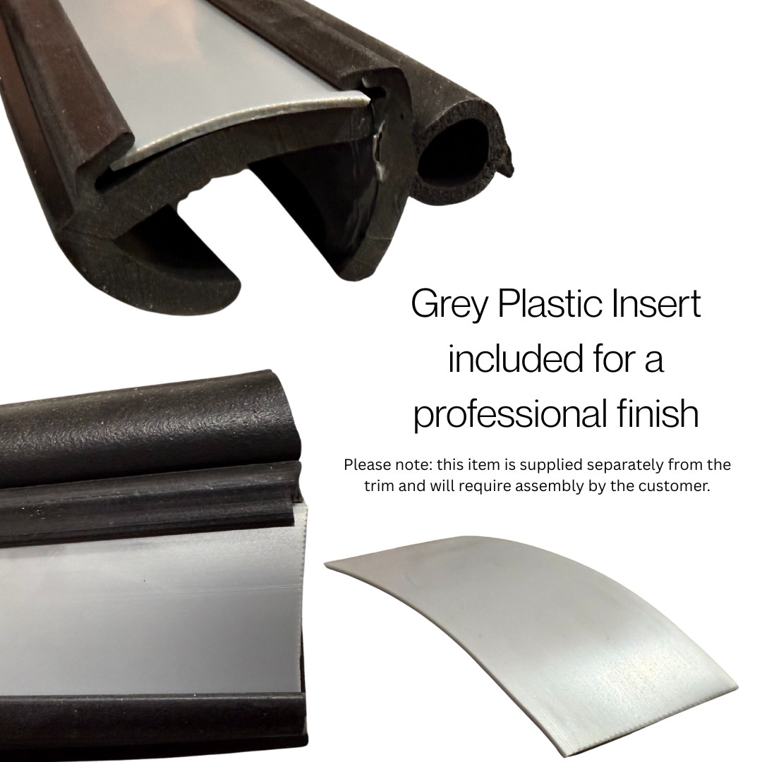 Front/Rear Window Rubber Seal & Grey Insert Suitable for Swift Touring Caravans
