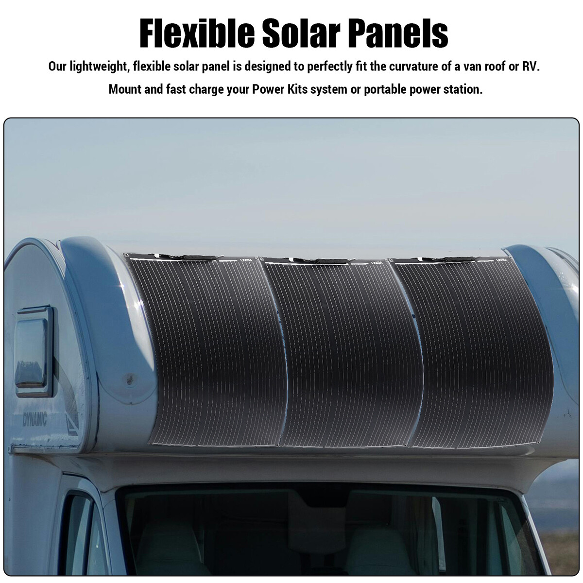 200W 400W Flexible Mono Solar Panel 12V 24V Ultra Thin for RV Camper Farm Shed