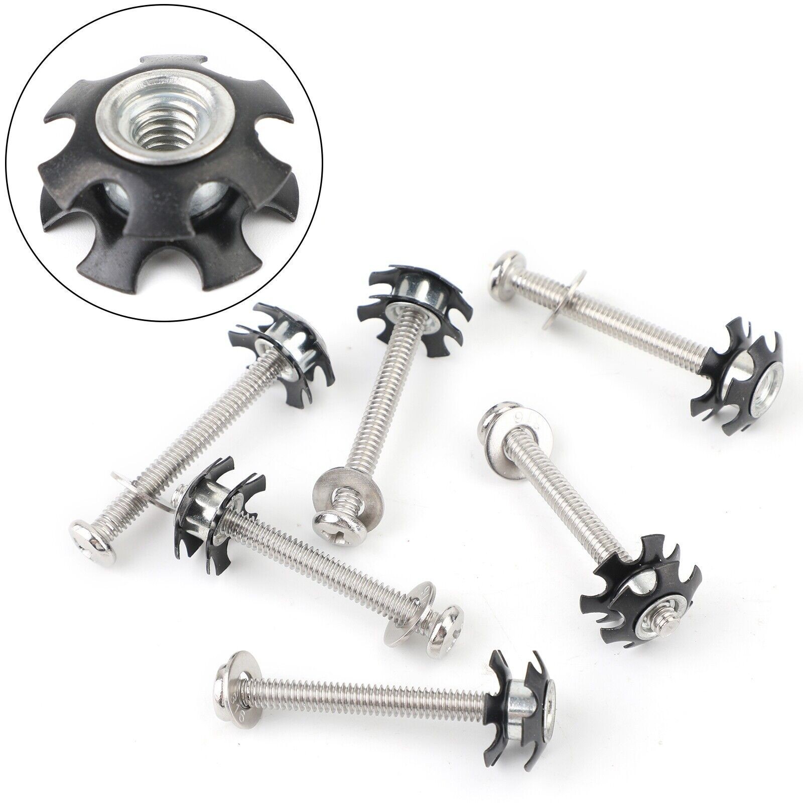 6PCS RV LADDER REPAIR KIT nuts Stainless Bunk Motorhome Parts Camper Trailer