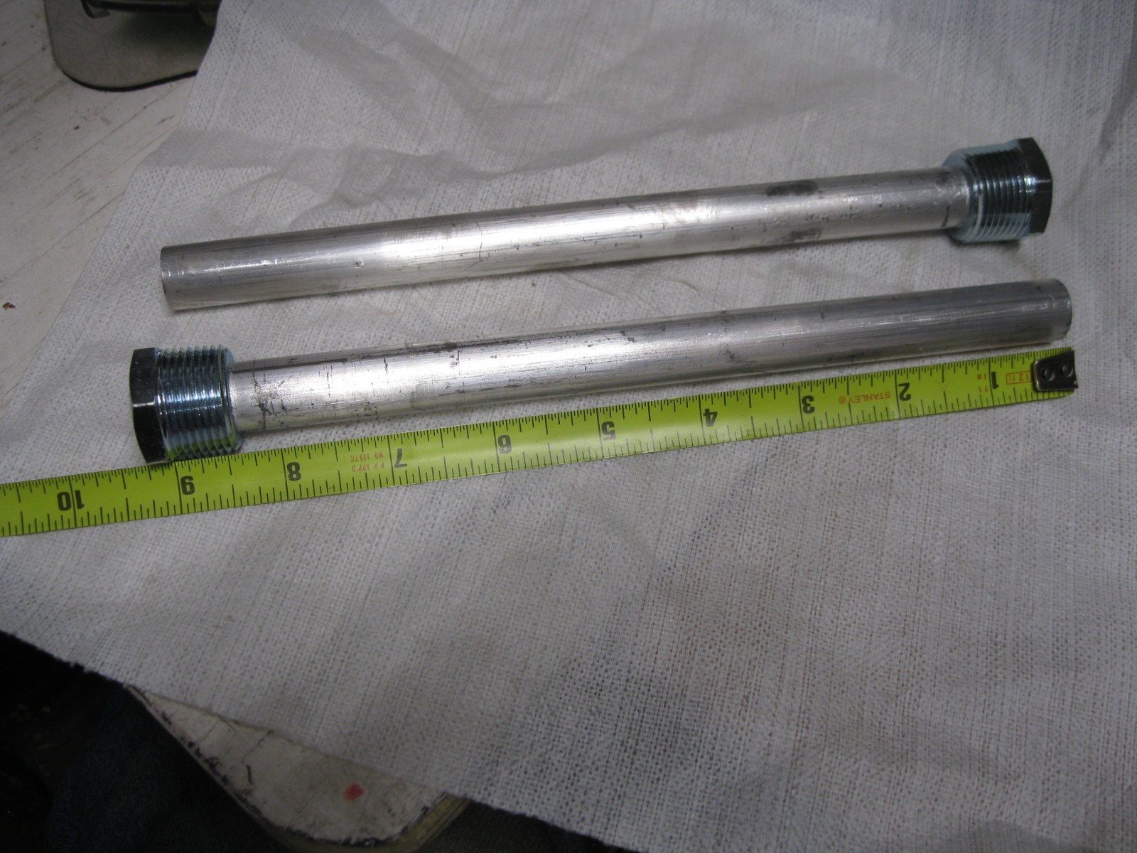2 QTY, RV Water Heater Anode Rod Aluminum Zinc – Fits Suburban and Mor-Flo